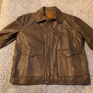 Superior leather jacket 3XL brown